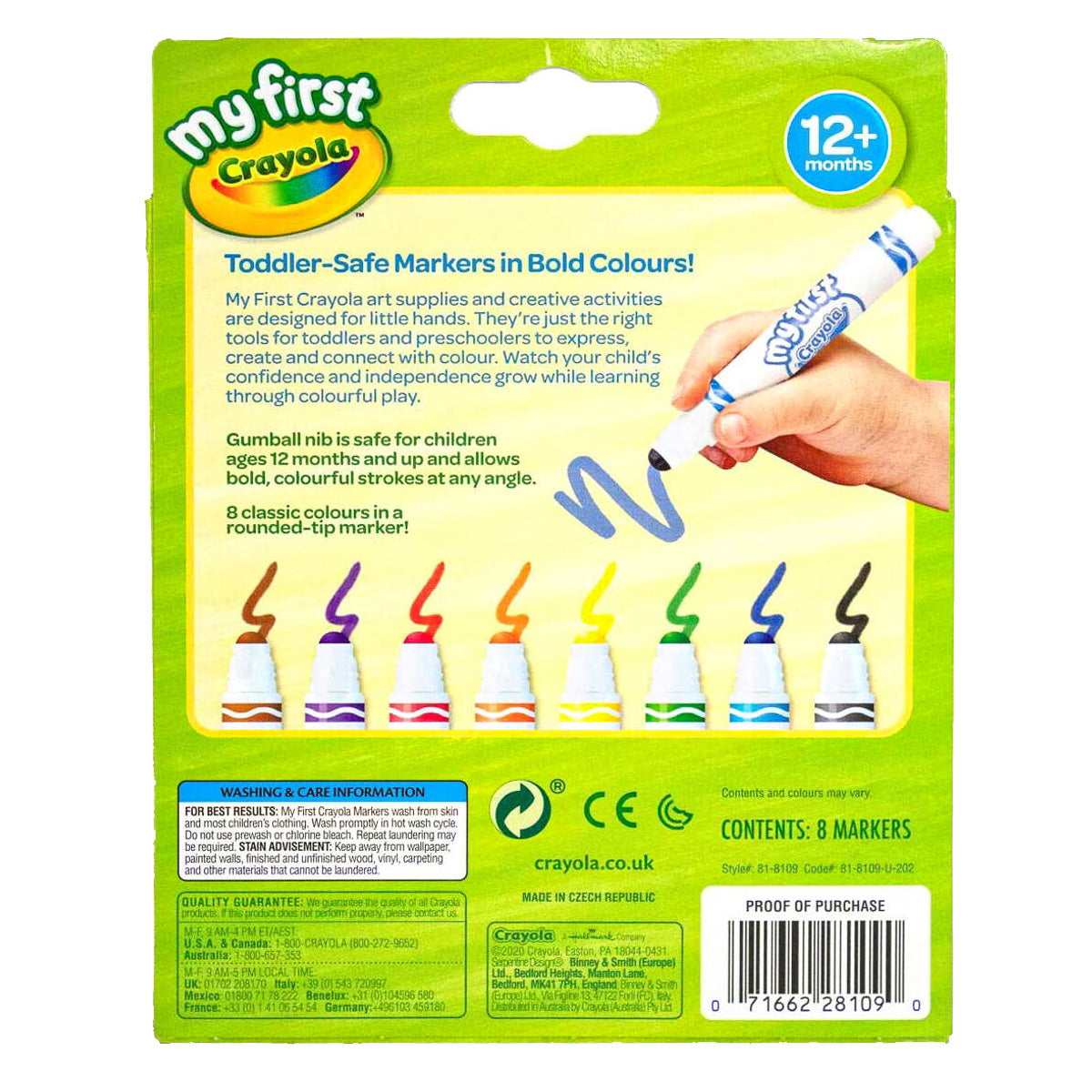 Crayola My First 8 Washable Markers Buy In Trade