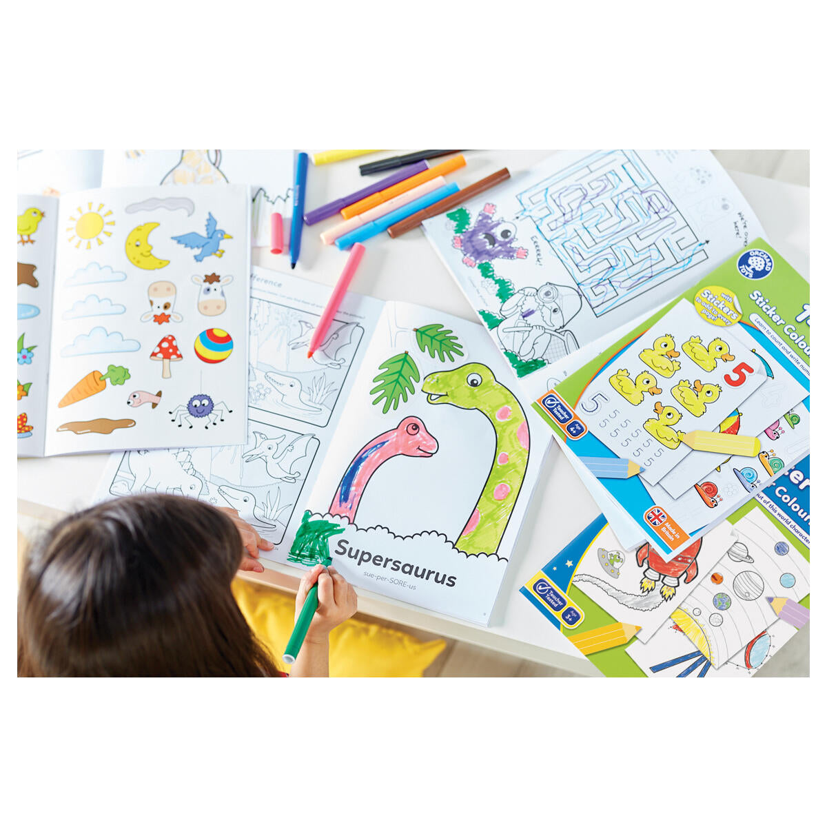 Orchard Toys Dinosaur Sticker Colouring Book – Buy In Trade