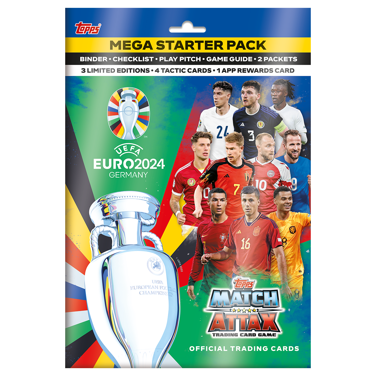 Topps Match Attax UEFA EURO 2024 Trading Cards Mega Starter Pack 10 Pa – Buy In Trade