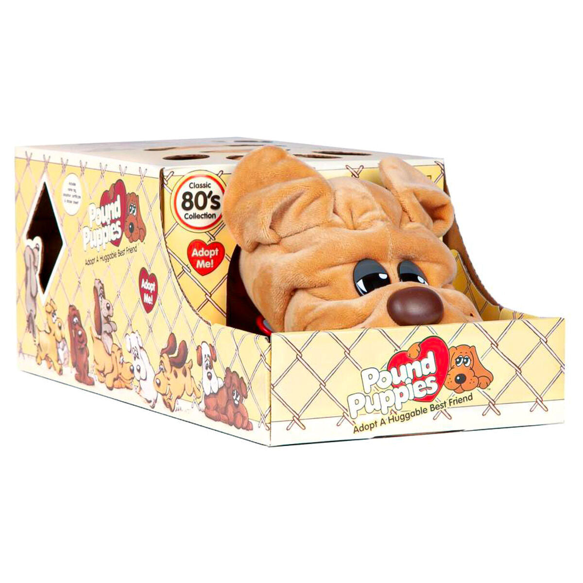 Pound Pupplies Classic – Peluche Cane 43 Cm Grigio Con Foulard E Certificato Di Adozione – Giocattolo Morbido Per Bambini 3+ Anni