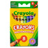 Crayola 8 Coloured Crayons