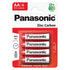 Panasonic Red - R6R AA 4Pk